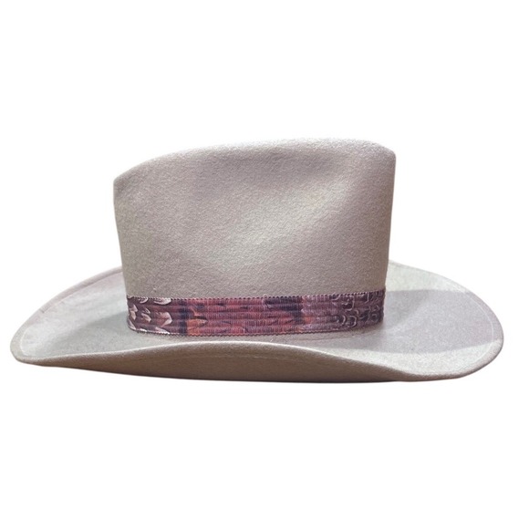 Rockmount Ranch Wear Other - Rockmount Ranch Wear High Stepper 1700 Tan Wool Cowboy Hat Made  USA Mens 7 1/4
